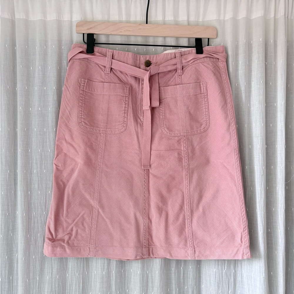 Roxy Pink Corduroy Pencil Skirt